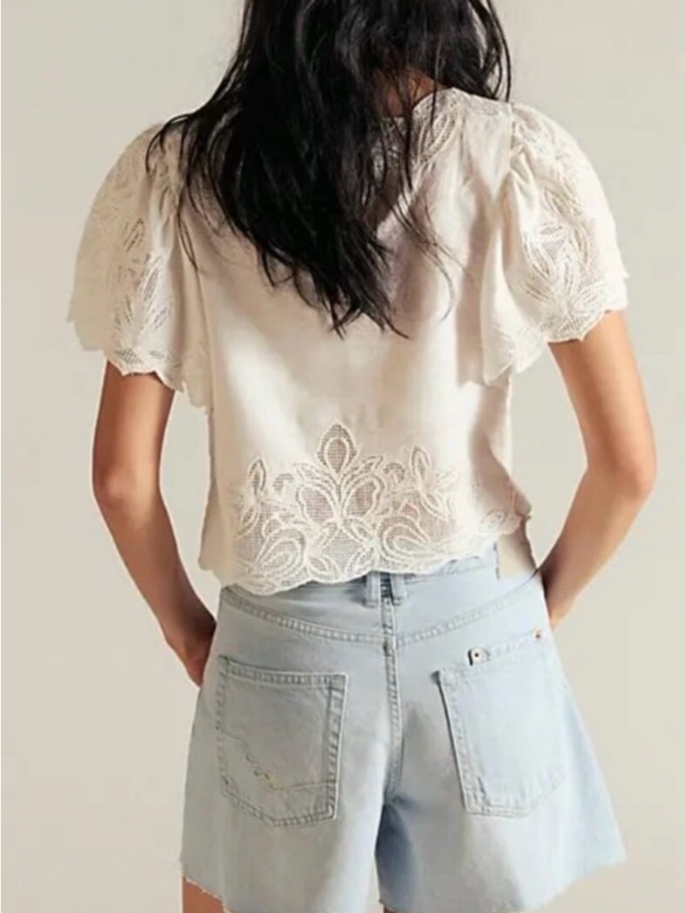 Free People Tippi denim shorts. NWT. Avalon torn up - Picture 3 of 5